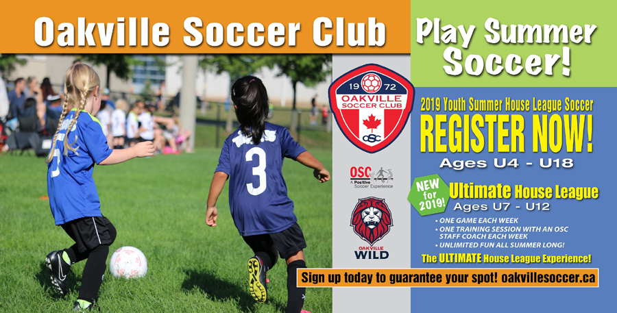 Oakville Soccer Club Play Summer Soccer